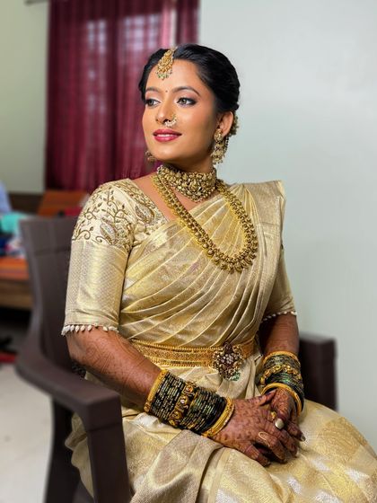 Sneha Kiran - Bridal & Event Makeup Artistry Traditional South Indian Muhurtham Brides photo 77