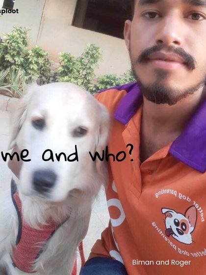 Biman and Roger, taking a quick selfie on their route. Our walkers don't just walk; they care, they connect, and they become a part of your dog's day.