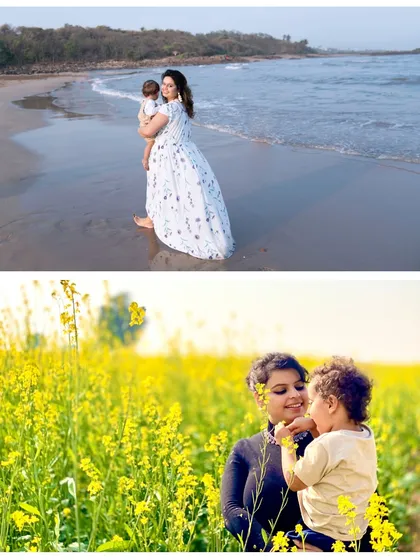 Candid moments with my son at the beach and in a field of flowers. These natural, outdoor shots are filled with so much life and love.