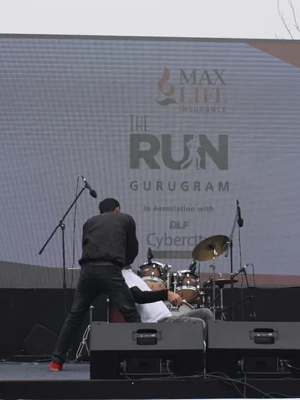 Demonstrating a self-defence technique on stage at the Max Life event in Gurugram. My goal is to spread awareness and empower as many people as possible.