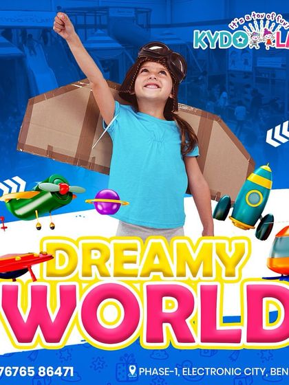 I encourage kids to step into a dreamy world of their own making. With a pair of cardboard wings, this little girl is ready to fly, embodying the spirit of imagination I foster here.
