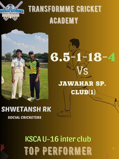 Transform Cricket Academy - Advanced Competitive Cricket Training The Record Breakers: Individual Player Achievements photo 13