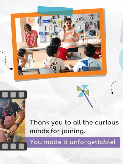 A heartfelt thank you to all the curious minds who made our first summer camp unforgettable. This image collage celebrates the students and the vibrant, engaging learning environment we created together.