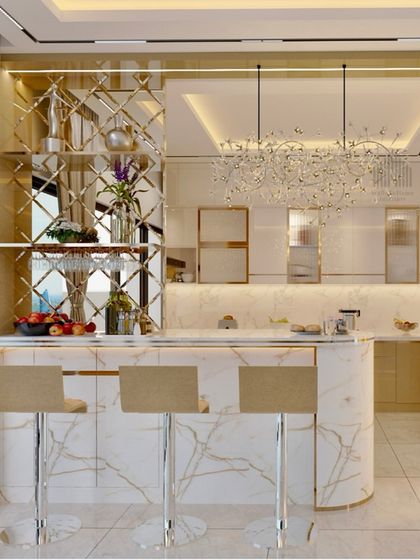 WallsToHome Interiors - Turnkey Home Interiors Luxurious Living & Dining Spaces photo 32