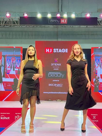 Models on the runway at the PBI Mumbai show. It's always rewarding to see the final looks come together and walk the stage.