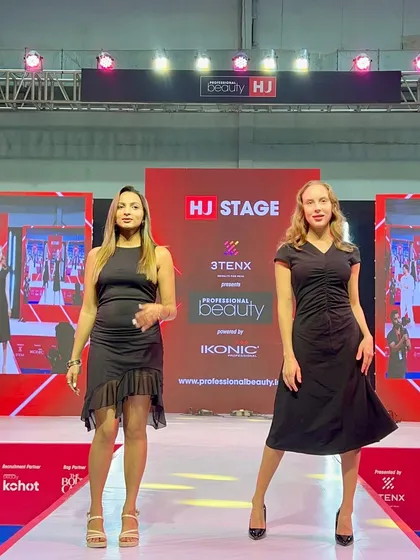 Models on the runway at the PBI Mumbai show. It's always rewarding to see the final looks come together and walk the stage.