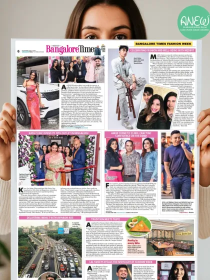 We made it to Page 3! This feature in Bangalore Times highlights my clinic's role in crafting confidence on the ramp at Fashion Week, showcasing our commitment to aesthetic excellence.