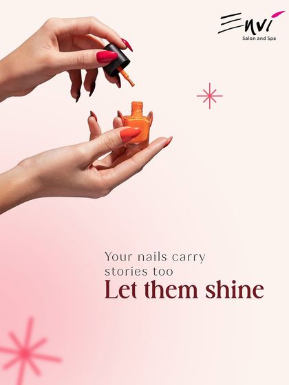 Your nails tell a story, so let them shine. This graphic is a reminder that taking care of your nails is a form of self-expression and an important part of your personal care ritual.