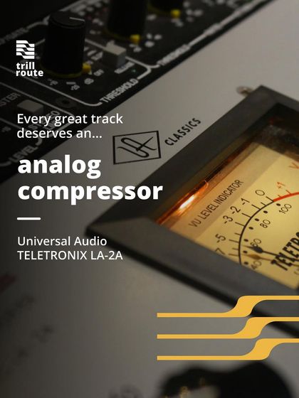 The Universal Audio Teletronix LA-2A is a legendary analog compressor. It's the secret weapon behind countless classic vocal and bass sounds, known for its smooth, musical compression.