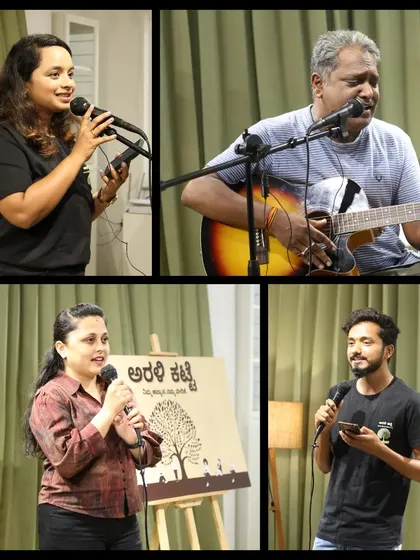 A musical performance and powerful storytelling sharing the same stage.