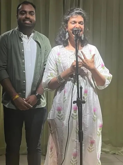 A duet storytelling performance, a unique and collaborative art form we love to host.