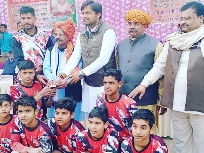 Our young sub-junior players being honored by local dignitaries after a tournament, a proud moment for them and the academy.