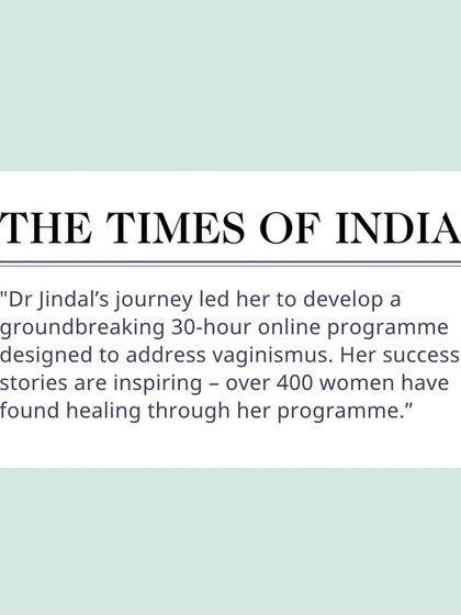 The Times of India highlighted our groundbreaking 30-hour online program and the success stories of over 400 women who have found healing through it.