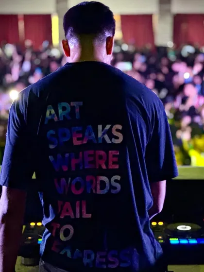 From clubs to campuses, the energy is universal. Facing a massive crowd at a college fest, this is a reminder that my art is about connecting with people, no matter the stage.