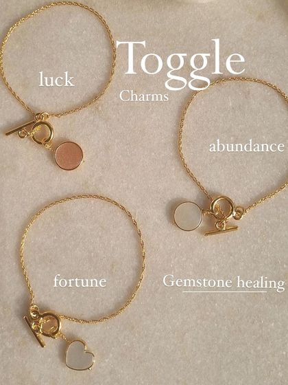 My toggle bracelets are on sale! Choose from Moonstone for emotional stability, or Pink Opal to heal your love life.