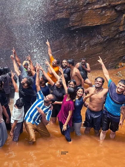 We have a simple rule: if we find a waterfall, we're getting in. Here's our group having the time of their lives at a secret waterfall in Chikmagalur. It’s all about spontaneous fun and making memories you’ll laugh about for years.