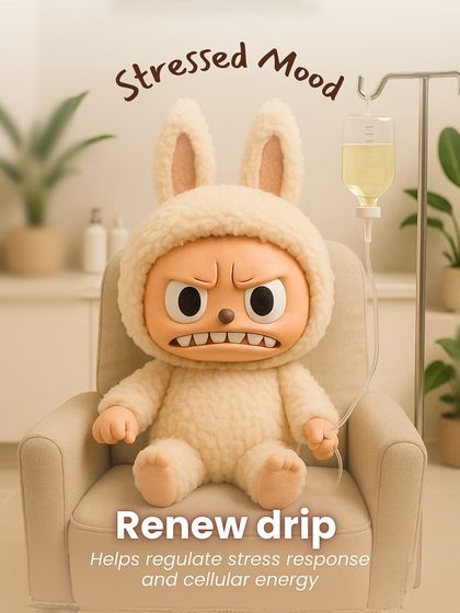 When you're feeling stressed, our IV Renew Drip can help. It's formulated to regulate stress response and boost cellular energy.