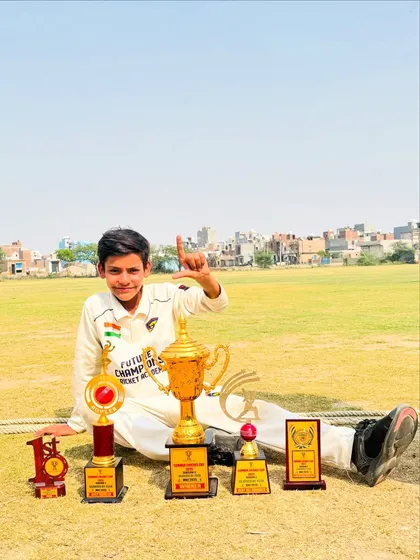 A confident pose from our Player of the Series. This is the result of consistent hard work and dedication.