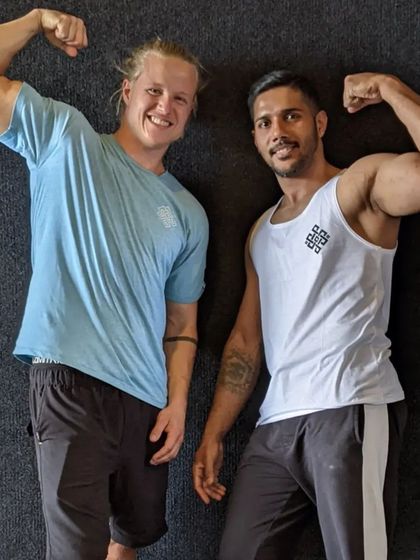 With Sondre Berg. His dedication and work ethic are truly inspiring.