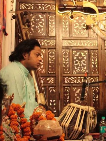 A moment from a classical music workshop led by musicologist Pandit Devendra Verma at our academy. These sessions are part of our effort to deepen the understanding of Hindustani music.