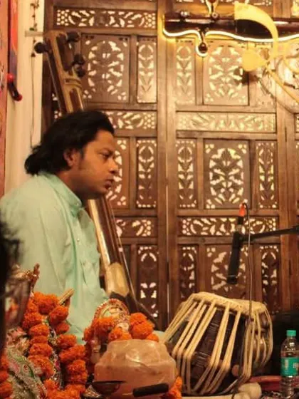 A moment from a classical music workshop led by musicologist Pandit Devendra Verma at our academy. These sessions are part of our effort to deepen the understanding of Hindustani music.