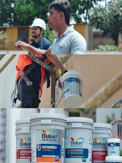 Documenting a project for Pranav Constructions, including on-site work and product placement for partners like Dulux. We capture both the construction process and the materials used.