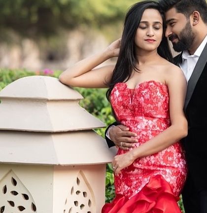 Further images showcasing my collection of modern gowns and lehengas. These photos provide different angles and details of each unique design, from romantic pre wedding shoots to elegant reception looks.