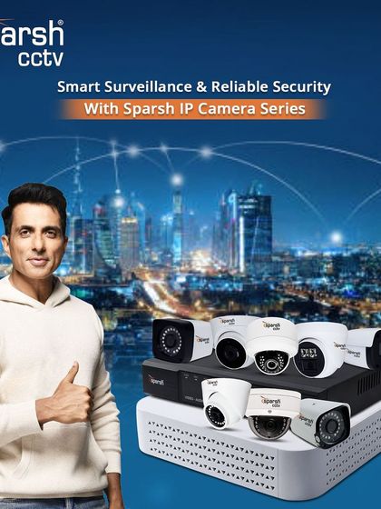 Our IP Camera Series, endorsed by Sonu Sood, offers smart surveillance and reliable security for urban environments. With features like 4K resolution and smart playback, it's ideal for city-wide monitoring.