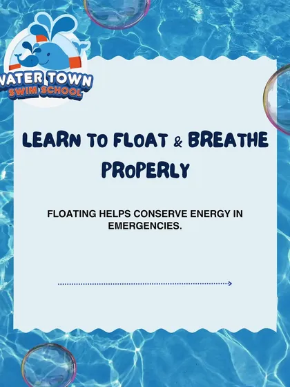 Our program is built on a foundation of water safety. Here you can see how we teach life-saving techniques, including back floats to conserve energy, rollover breathing, and safely navigating to the pool wall. These skills give both children and parents peace of mind.