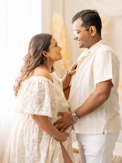 The way they look at each other says it all. My goal is to create a comfortable space where these natural, loving moments can unfold.