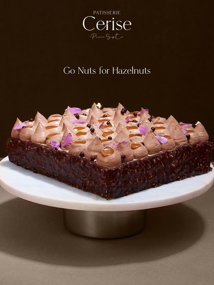 My Go Nuts for Hazelnuts entremet, a celebration of rich, nutty flavours. This is for those who appreciate a dessert that is both bold and beautifully balanced.