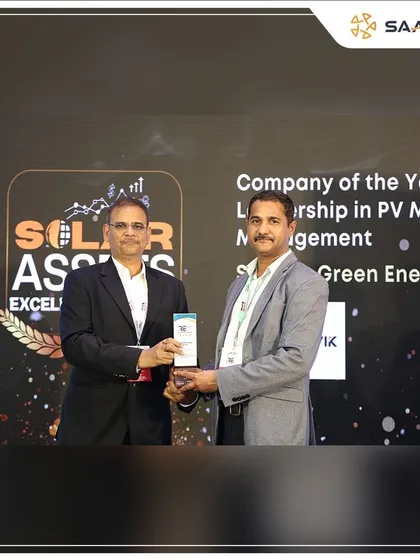We were honored with the 'Company of the Year: Leadership in Asset Management Practices' award at the RE ASSETS INDIA 2024 Leadership Awards. This recognizes our commitment to excellence and innovation in renewable energy.