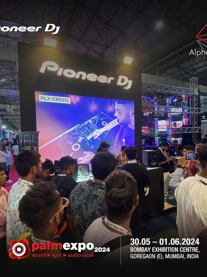 A shot of the crowd watching the main screen during my demo at Palm Expo. It's a great feeling to share my passion for DJ technology with so many enthusiastic people.