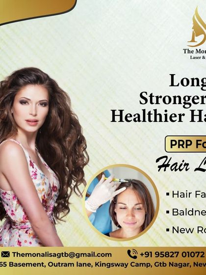 Our PRP for hair loss treatment helps you achieve longer, stronger, and healthier hair. It is an effective therapy for addressing hair fall, baldness, and stimulating new roots.