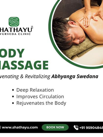 Abhyanga Swedana is a rejuvenating and revitalizing body massage. This combination of warm oil massage followed by an herbal steam bath provides deep relaxation, improves circulation, and rejuvenates the entire body.