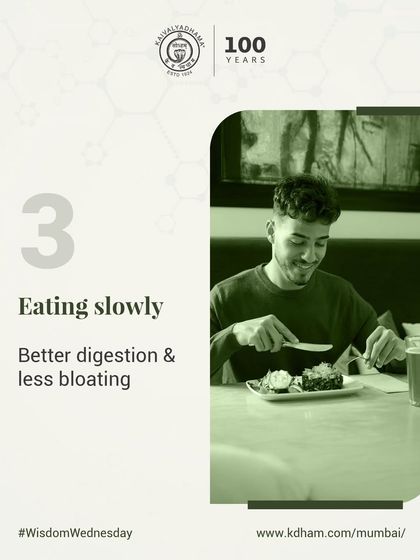The simple act of eating slowly can lead to better digestion and less bloating. Mindful eating allows your body to properly process food and recognize satiety cues more effectively.