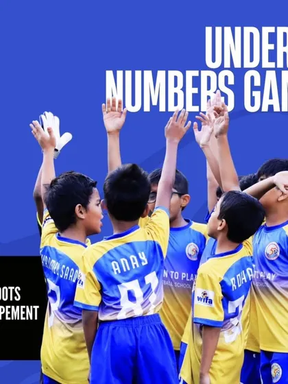 A summary graphic for our Under-9 team's journey in the Thane Youth Development League.