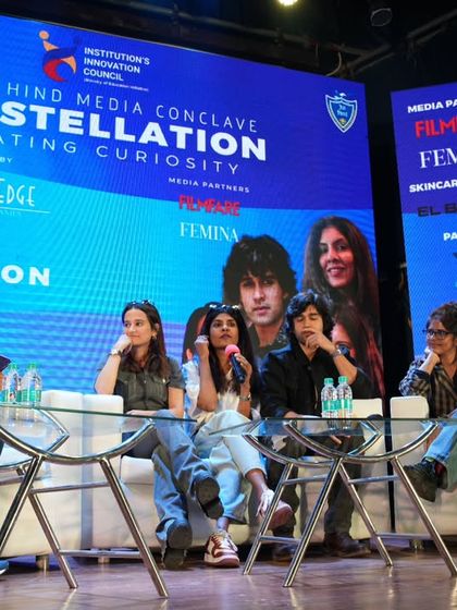 Moderating a full panel of creative minds at the Constellation Media Conclave. I facilitated a discussion with the cast and creators of 'What Are The Odds' at Jai Hind College, diving into their filmmaking process.