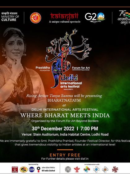 My performance announcement for the Delhi International Arts Festival (DIAF). This festival provides a wonderful international platform for Indian artists.