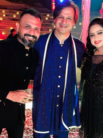 Pictured here with actor Vivek Oberoi. I've been fortunate to provide the soundtrack for many events attended by well-known personalities.
