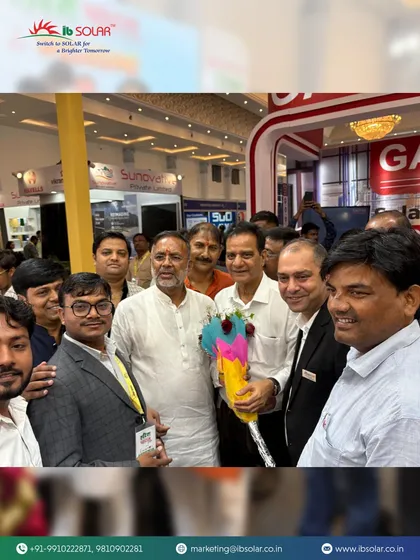 Our team welcoming esteemed guests at our stall during the Harit Bharat Expo. The event was a great opportunity to connect with stakeholders and share our vision for a green future.