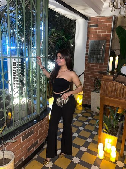 A night out look. Sharing my OOTN (outfit of the night) is a regular part of my content.