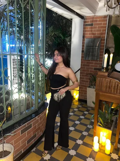 A night out look. Sharing my OOTN (outfit of the night) is a regular part of my content.