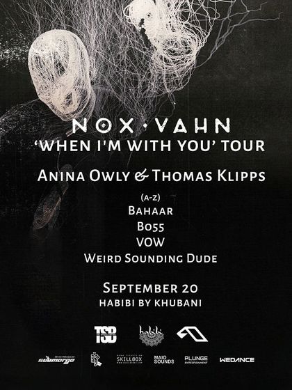 The full lineup for the Nox Vahn tour stop in Delhi. An honor to play with the Anjunadeep legend.