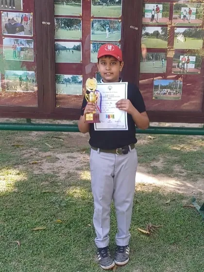 Leyan Pal, who finished as the second runner-up in Category E at the IGU North Zone event. Consistent results from our youngest players.