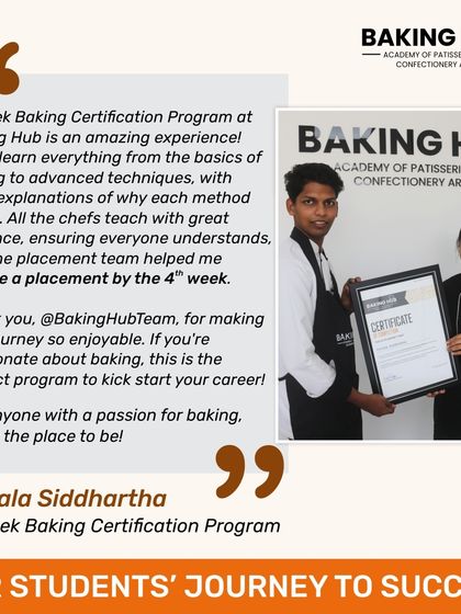 This graphic celebrates the success of our student, Konala Siddhartha. He joined our 6-week program and secured a placement by the fourth week, proving that with the right training, your career can take off sooner than you think.