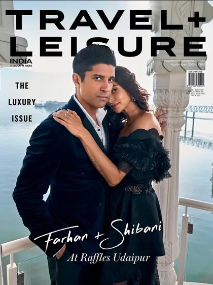 I had the pleasure of styling Farhan and Shibani Akhtar for their cover story in Travel + Leisure's Luxury Issue. We curated a series of sophisticated and complementary looks that reflected their personal style against the beautiful backdrop of Raffles Udaipur.
