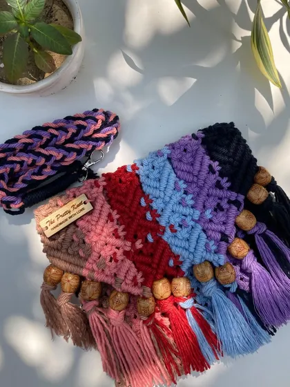 Your bag is your style quotient, so choose it wisely. This multicolored tassel bag is full of boho personality, perfect for making a statement.