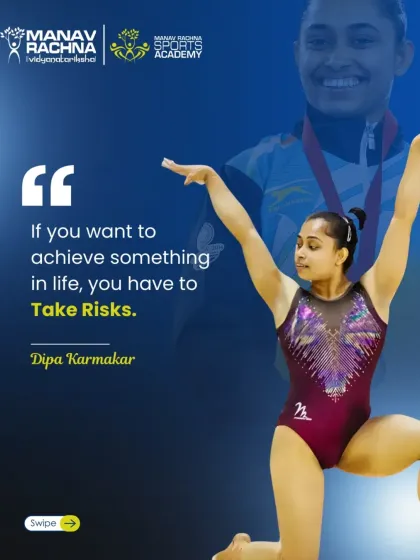 "If you want to achieve something in life, you have to Take Risks." The journey of Dipa Karmakar inspires our gymnasts and all athletes to be fearless in their pursuit of greatness.
