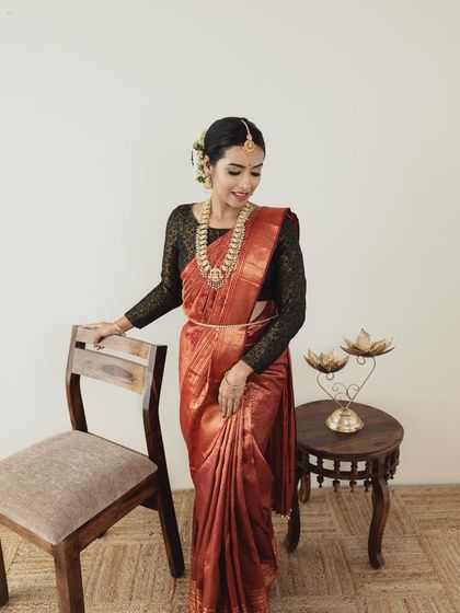 A duplicate of 72, showing a classic and elegant South Indian look.